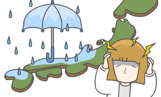 台風頭痛